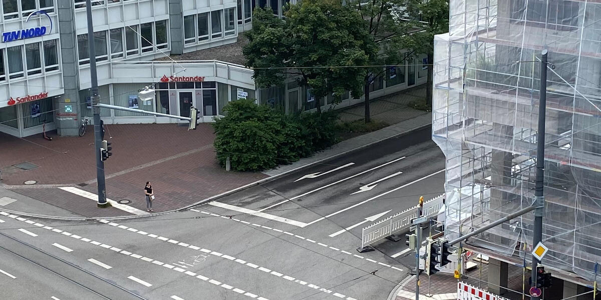 Schleichweg in Augsburg ist als offizielle AusweichStraße