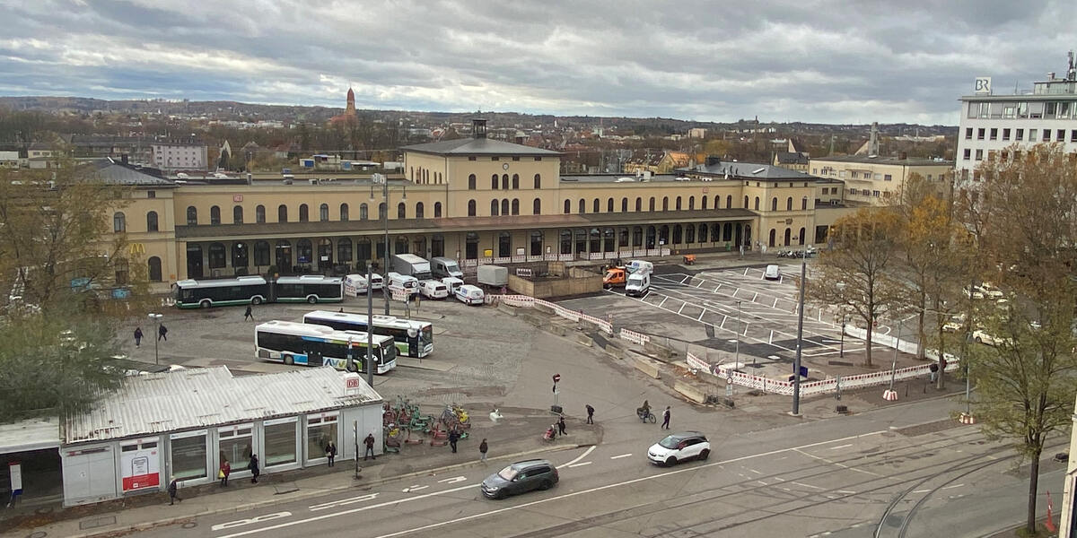 Großumbau: Einige Bäume am Augsburger Bahnhofsvorplatz und Viktoriastraße werden gefällt