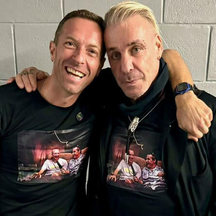 Till Lindemann zu Gast bei Coldplay